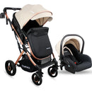 Coche Bebé Moises Gold Lx Bebesit Color Beige