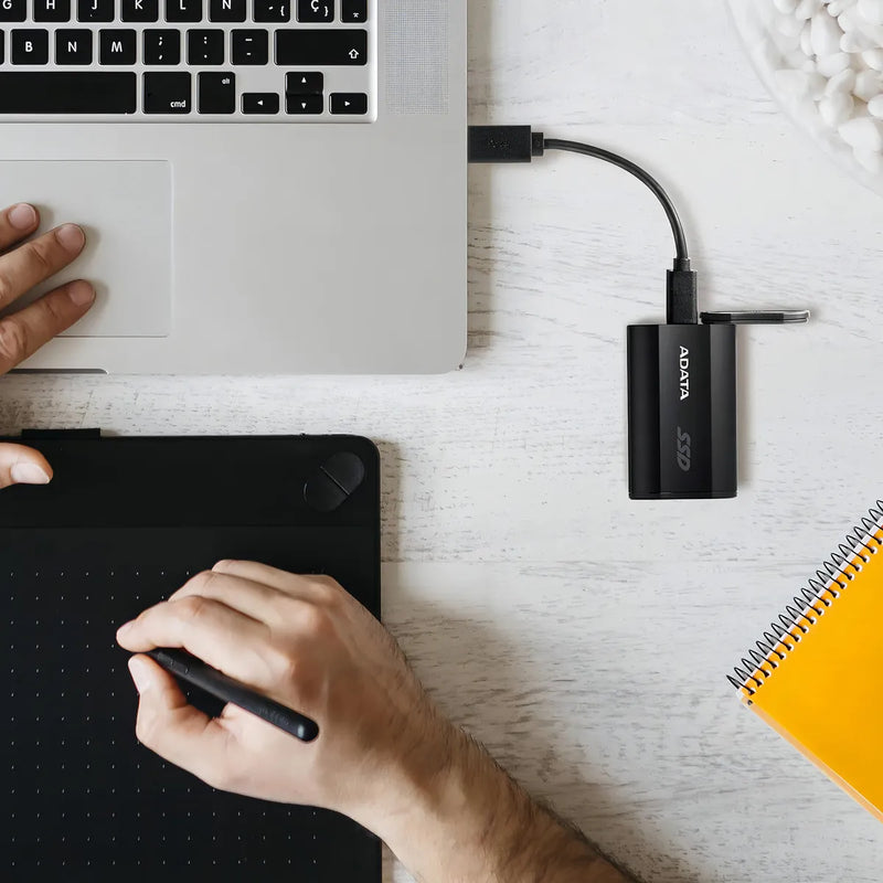 Unidad Ssd Usb-c|usb3.2 2tb Adata Sd810 Black Color Negro