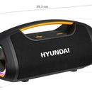 Parlante Hyundai Portátil Bluetooth/fm 120/watts Impermeable Negro