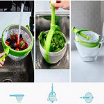 Colador Escurridor Giratorio Verduras Fruta Utensilio Cocina Diseño