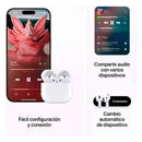Audífonos Bluetooth 4 Gen Compatible Con Android Y Iphone Blanco