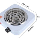 Estufa Eléctrica Portátil Cocina Sobre Mesa Un Puesto Blanco