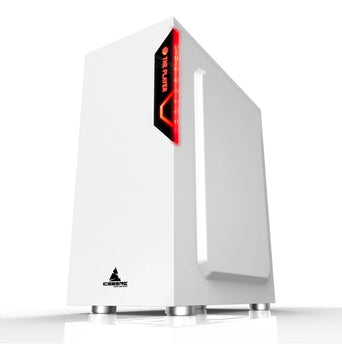 Caja Gabinete Gamer Iceberg Glacius Negra Vidrio Ventilador Negro