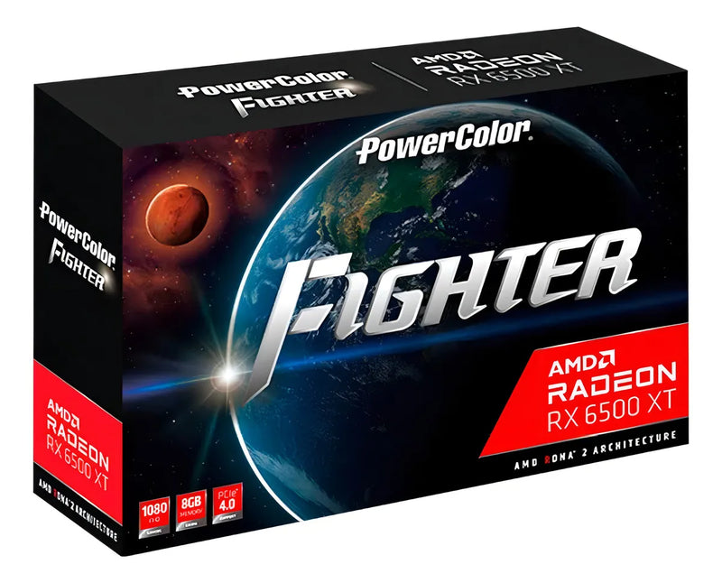 Placa De Video Radeon Rx 6500 Xt 8gb Power Color Fighter Oc