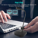 Micrófono de escritorio para pc notebook profesional color blanco G22 Seisa