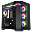 Chasis Iceberg Crystal Edge Negro X7 Fan Argb Maxi Infinity
