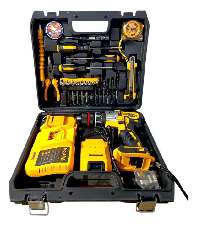 Taladro Inalambrico De 68v Poderoso Eficaz Tipo Industrial Amarillo 50-60 Hz