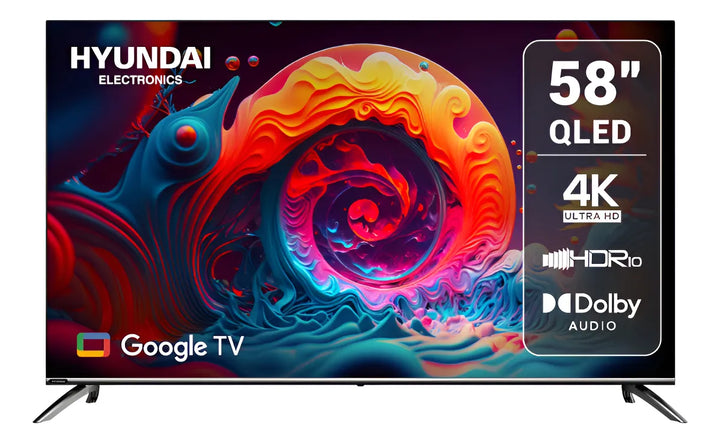 Televisor Hyundai 58 Pulgadas Qled 4k Google Smart Tv
