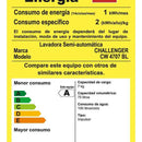 Lavadora Semiautomatica Doble Tina 7 Kg - Cw4707 Challenger Color Blanco