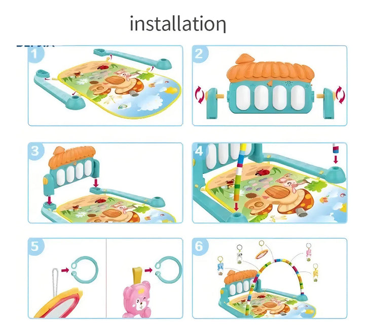 Gimnasio Piano Bebé Niño Y Niña Luces Y Sonidos 0639