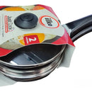 Set X2 Cacerolas De Huevo Ilko 14 Cm Antiadherentes Con Tapa Negro
