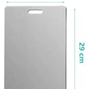 Tabla Cortar Alimentos Acero Inoxidable Antibacterial 30x20 Lisa