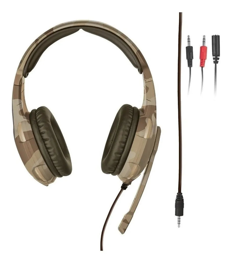Auriculares gamer Trust GXT Radius GXT 310 desert camo