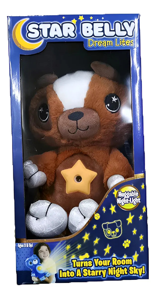 Muñeco Peluche Star Belly Musical Proyector Luz Nocturna
