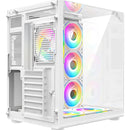 Gabiente Gamer Iceberg Crystal Cube S Mini Blanco 6 Fan Argb
