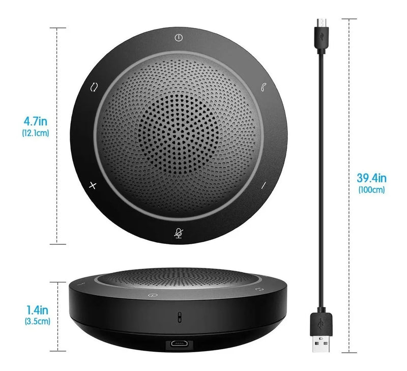 Micrófono Bluetooth Con Parlante Color Negro