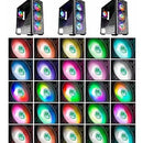 Musetex Atx Mid-tower Chasis Gaming Pc Case 4 Ventiladores