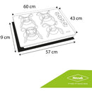 Estufa De Empotrar Cristal 60x43 Cm Gas Natural Haceb Color Negro