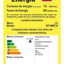 Lavadora Lg 18kg Smart Inverter Turbodrum Gris Wt18dvtb Negro