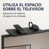 Soporte Plegable Para Decodificador Parte Superior Tv Negro