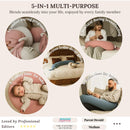 Cuddobaby Almohada De Embarazo 5 En 1 Funda Refrescante, Fir