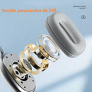 Auriculares Inalámbricos De Diadema Con Micrófono Bluetooth 400mah Plateado Diadema Xx Algodón Acolchado Orejeras Transpirables Rotación Libre