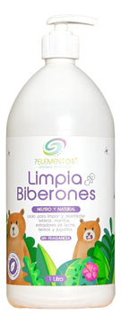 Jabón Liquido Limpia Biberones Natural 1 Litro 7 Elementos