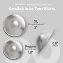 Lovenoobs - Tazas De Lactancia Plateadas, Protectores Calman