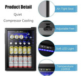 Nevera Mini De Bebidas Antarctic Star - Puerta De Vidrio, Ac