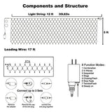 Red De Luces Led Navideñas 12 X 5' Multicolor Para