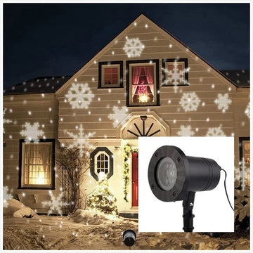 Proyector Luces Navideñas Led Unbrand Copos De