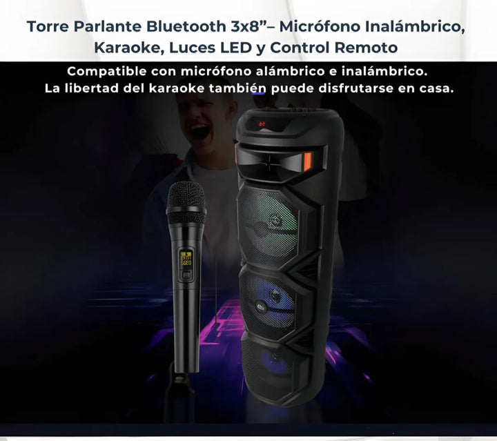 Parlante Torre Seisa Yx-s8301 150w Inalámbrico Negro