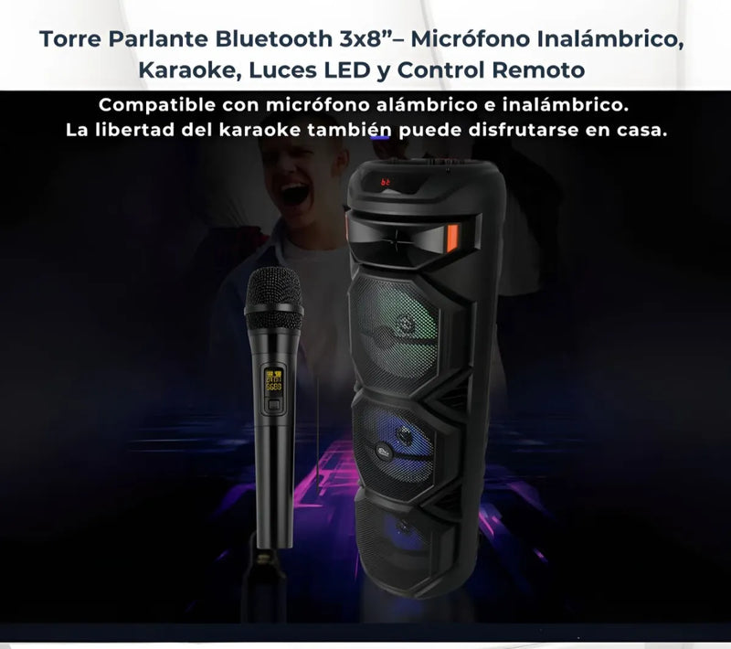 Parlante Torre Seisa Yx-s8301 150w Inalámbrico Negro