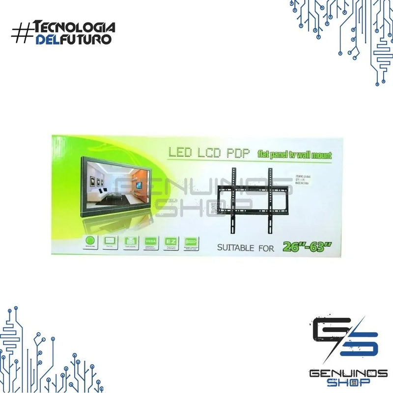 Soporte Base Pared Para Tv Lcd Led Plasma 26 A 63 Pulgadas Negro
