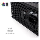 Fuente De Poder Gamer Rgb 450w 80+ Silver Psu-005 Rgb