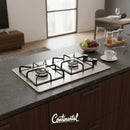 Estufa De Empotrar Acero Inoxidable 2pt Gas Natural 5432 Color Gris