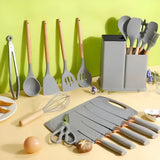 Cucharón de Kitchenware Set 19 19 x pack color gris