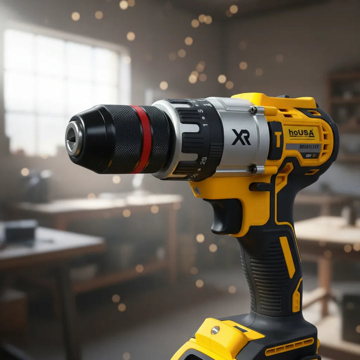 Taladro Inalambrico De 68v Poderoso Eficaz Tipo Industrial - Amarillo - 50/60