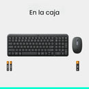 Combo Bluetooth Logitech Mk250, Teclado Y Mouse Compactos Mouse Negro Teclado Negro