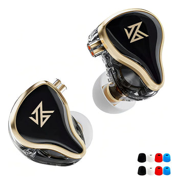 Audifonos Kz Zas Metal Alta Fidelidad sin microfono Cable De Lujo Color Negro