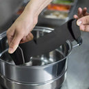 Colador Ajustable A Recipiente En Silicona Negro