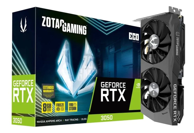 Placa De Video Geforce Rtx 3050 8gb Zotac Eco Zt-a30500k-10m