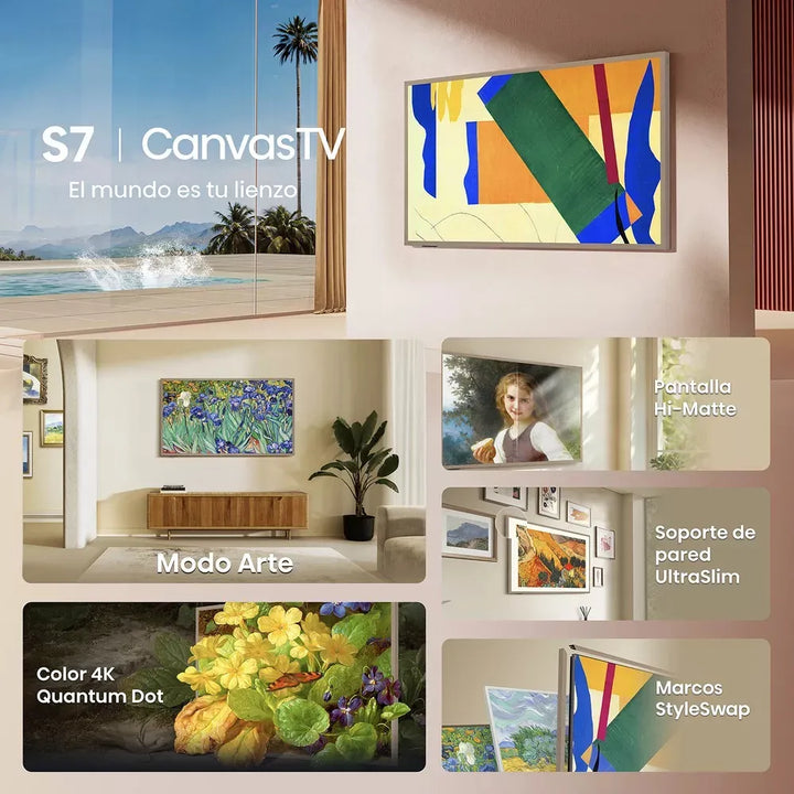 Televisor Hisense Canvas 55 Qled 4k 55s7n