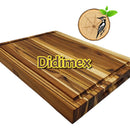 Tabla 40x26cm Cocina Picar Teca + Cera Abeja Tabla Teca