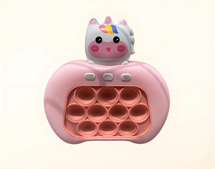Consola Jogo Pop Anti Estress Brinquedo Eletrônico Rosa Pálido Iluminado