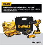 Taladro Percutor 1/2'' + Herramientas Dewalt Dcd7781s2a-b3 Amarillo/negro