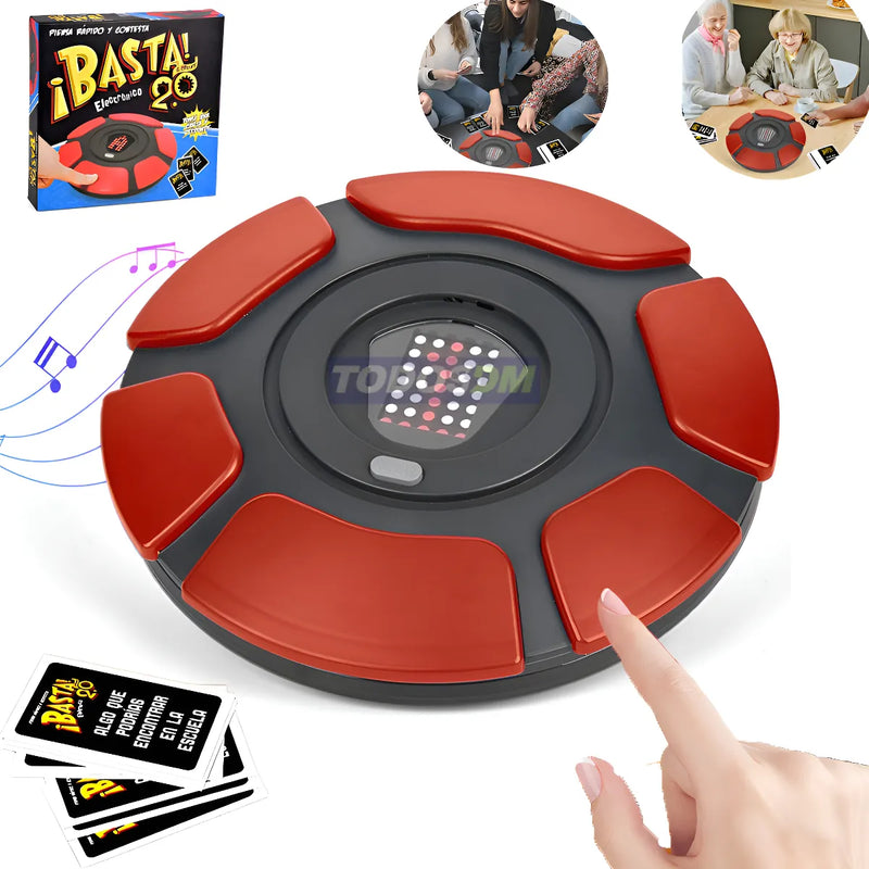 Juego De Mesa Basta Versión 2.0 Viral Interactivo Tablero Electrónica En Español, Para Pensar Rápida, Juego De Palabras De Ritmo Rápido, Juego Familiares, Fiestas Y Entretenimiento