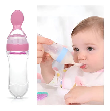 Biberon Con Cuchara Alimentador Papilla Pra Bebe Dosificador