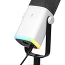 Micrófono Fifine XLR AM8 Dinámico Cardioide color blanco