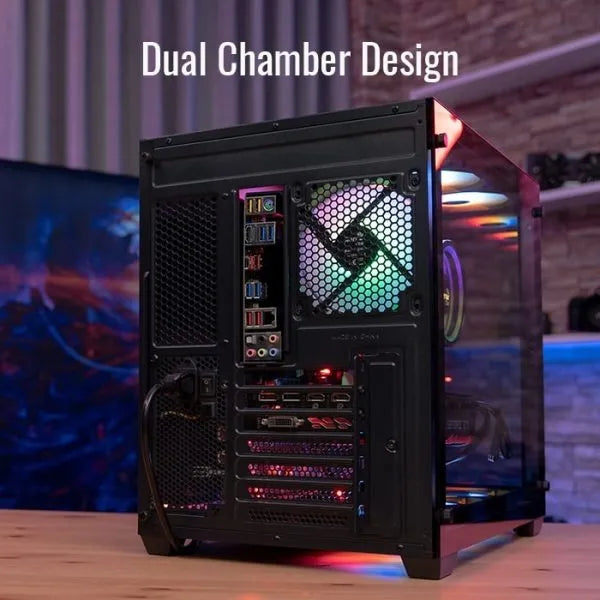 Gabinete Atx Gamer Aerocool Dryft Cubo 6 Ventiladores Argb